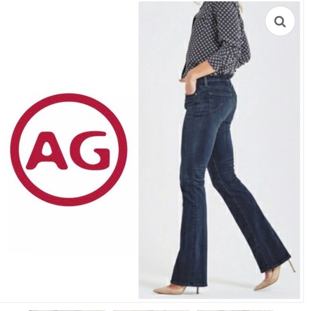 NWT!! AG Adriano Goldschmied “The Club” Dark Blue Flare Jeans
